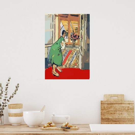 Poster Nancy à Window of Condo (Cuisine)