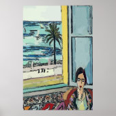 Poster Nancy at Window, Matisse Style (Devant)