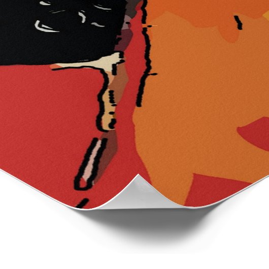 Poster Nancy avec chat noir (Coin)