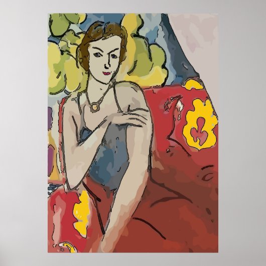 Poster Nancy En Red Chair (Devant)