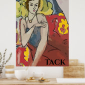 Poster Nancy In Red Chair, Merci, modifier le texte (Cuisine)