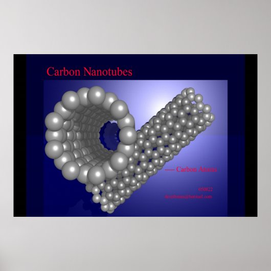Poster Nanotubes de carbone (impression) (Devant)
