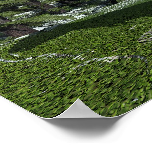 Poster Nanotyrannus dinosaure - rendu 3D (Coin)