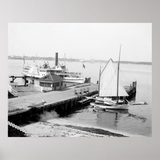 Poster Nantasket à Manhasset, 1904 (Devant)
