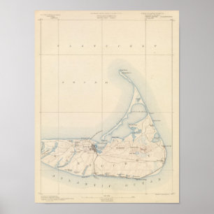 Poster Nantucket, le Massachusetts