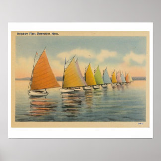 Poster Nantucket Rainbow Fleet 2