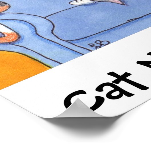 Poster Nap de chat (Coin)