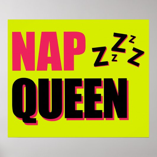 Poster Nap Queen ZZZ (Devant)