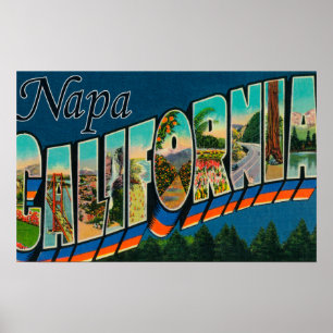 Poster Napa, CalifornieScènes de grandes lettresNapa, CA
