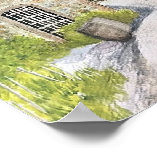 POSTER NAPA VALLEY WINERCOULEUR D'EAU (Coin)