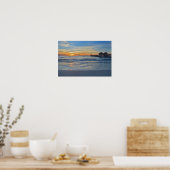 Poster Naples Beach, Florida, Pier at Sunset (Cuisine)