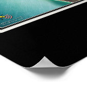 Poster Naples Florida Carte de l'affiche satellite (Coin)