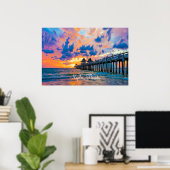 Poster Naples, Floride photo pittoresque, (Bureau à domicile)