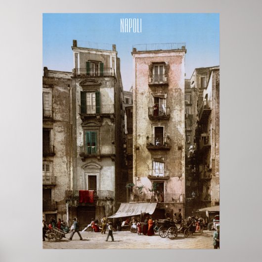 Poster Naples, Italie vers 1900 (Devant)