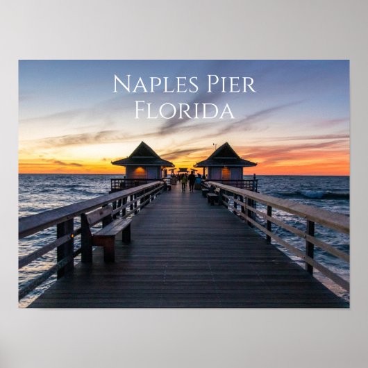 Poster Naples Pier Floride (Devant)