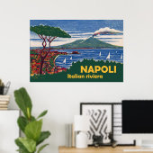 Poster Naples, Riviera italienne (Bureau à domicile)