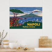 Poster Naples, Riviera italienne (Cuisine)