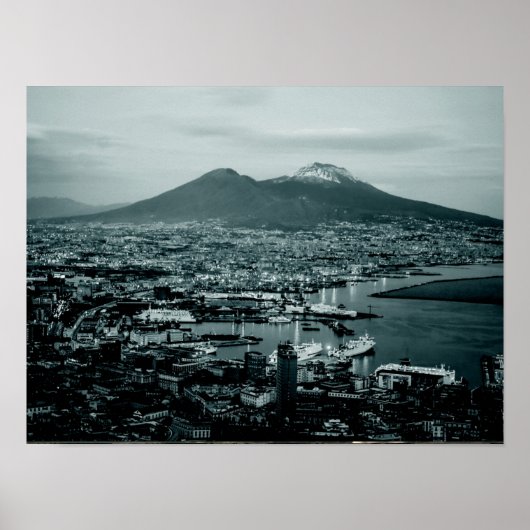 Poster Naples Vesuve (Devant)