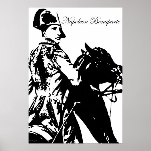 Poster Napoléon à cheval (Devant)