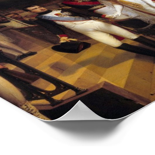 Poster Napoleon and the Queen of Prussia at Tilsit (Coin)