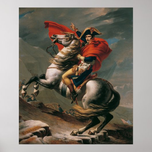 Poster Napoléon au Grand Saint-Bernard (Devant)
