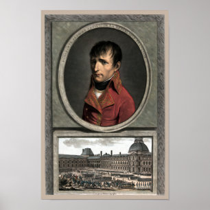 Poster Napoléon Bonaparte — Examen des troupes