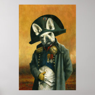 Poster Napoléon Bonaparte French Bulldog Imprimer
