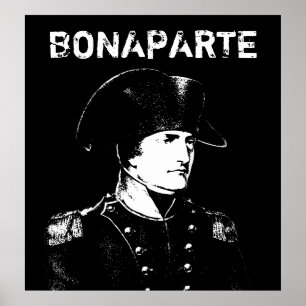 Poster Napoleon Bonaparte -- Noir et blanc