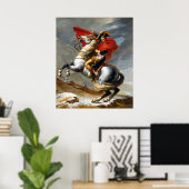 Poster Napoléon Bonaparte Peinture de Jacques-Louis David (Bureau à domicile)