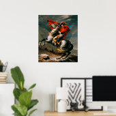 Poster Napoleon Crossing the Alps by Jacques-Louis David (Bureau à domicile)