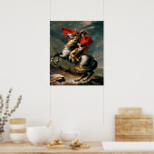 Poster Napoleon Crossing the Alps by Jacques-Louis David (Cuisine)
