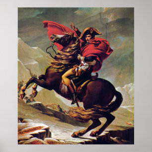 Poster Napoléon Crossing the Saint Bernard (1800) Imprime