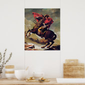 Poster Napoléon Crossing the Saint Bernard (1800) Imprime (Cuisine)