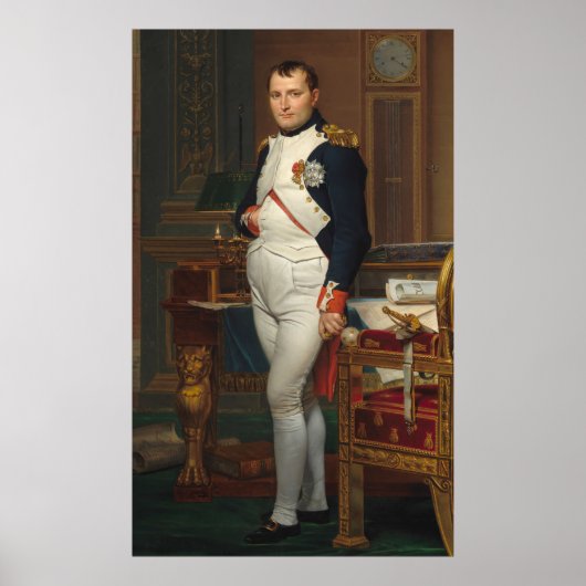 Poster Napoléon dans son étude, 1812 (Devant)