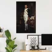 Poster Napoléon dans son étude par Jacques Louis David (Bureau à domicile)