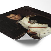 Poster Napoléon dans son étude par Jacques Louis David (Coin)