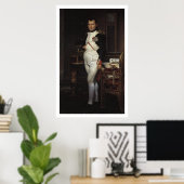 Poster Napoléon dans son étude par Jacques Louis David (Bureau à domicile)