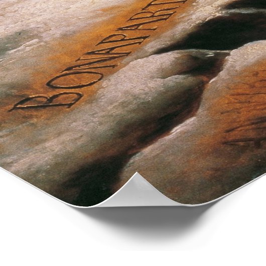 Poster Napoléon de David Traversant les Alpes (Coin)