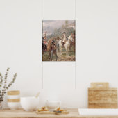 Poster Napoléon et ses troupes (huile sur panneau) (paire (Cuisine)