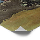 Poster Napoléon et squelette, 18e (Coin)