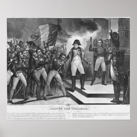Poster Napoléon I arrive aux Tuileries (Devant)