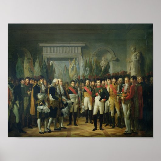 Poster Napoléon I recevant les députés (Devant)