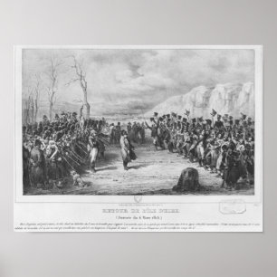 Poster Napoléon I retournant de l'Île d'Elbe