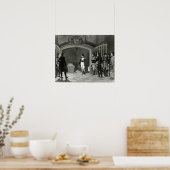 Poster Napoléon Méditer avant la tombe (Cuisine)