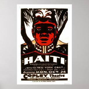 Poster Napoléon noir du Haïti WPA 1938