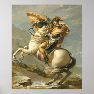 Poster Napoléon Traversant les Alpes au St Bernard