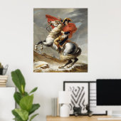Poster Napoléon Traversant les Alpes - Jacques-Louis Davi (Bureau à domicile)