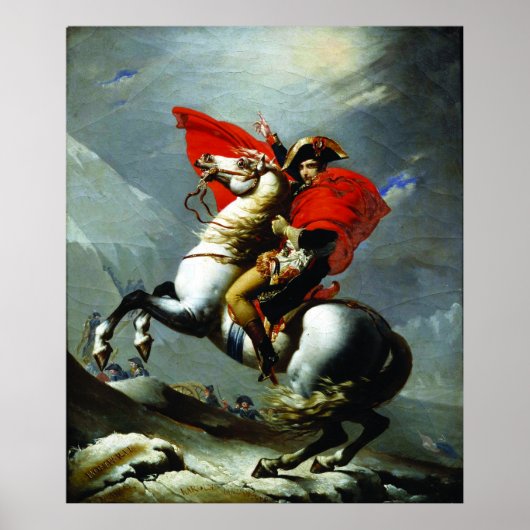 Poster Napoléon Traversant les Alpes (Qualité Parfaite) (Devant)