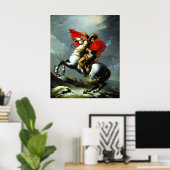 Poster Napoléon Traversant les Alpes (Qualité Parfaite) (Bureau à domicile)