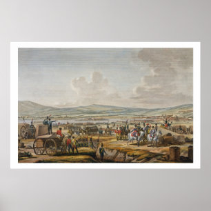 Poster Napoléon visite les oeuvres de siège à Danzig sous